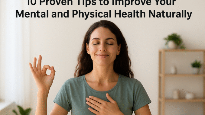 10 Proven Tips to Improve Your Mental and Physical Health Naturally